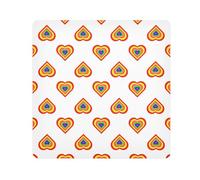 LI ZHI XIN Panno autoadesivo magico per lenti della fotocamera, panno per il trucco, 35 x 35 cm, 45 x 45 cm, 55 x 55 cm, motivo arcobaleno a forma di cuore, Multicolore, 35 X 35cm (13.8 X 13.8 in