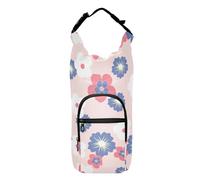 LI ZHI XIN Porta bottiglia d'acqua con cinturino, porta bottiglia d'acqua per zaino, accessori per bottiglie, borsa termica per bottiglia d'acqua portatile si adatta a motivi floreali colorati da