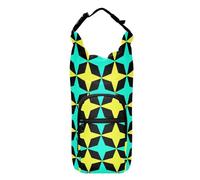 LI ZHI XIN Portabottiglie con cinghia, porta bottiglia d'acqua per zaino, accessori per bottiglie d'acqua, borsa termica per bottiglia d'acqua portatile, adatta a 1,134 g con motivo a stella a quattro
