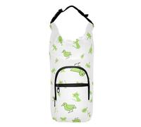 LI ZHI XIN Portabottiglie con cinghia, porta bottiglia d'acqua per zaino, accessori per bottiglie d'acqua, borsa termica per bottiglia d'acqua portatile, adatta a 1,134 g, motivo tropicale uccello
