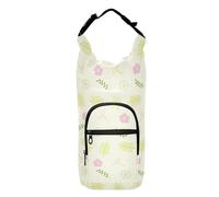 LI ZHI XIN Portabottiglie con cinghia, supporto per bottiglia d'acqua per zaino, accessori per bottiglie d'acqua, borsa termica per bottiglia d'acqua portatile, adatta a 1,134 g, motivo floreale