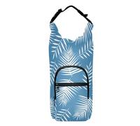 LI ZHI XIN Portabottiglie con cinghia, supporto per bottiglia d'acqua per zaino, accessori per bottiglie d'acqua, borsa termica per bottiglia d'acqua portatile, adatta a 1,134 g, motivo foglia piuma