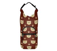 LI ZHI XIN Portabottiglie con cinghia, supporto per bottiglia d'acqua per zaino, accessori per bottiglie d'acqua, borsa termica per bottiglia d'acqua portatile, adatta a motivo orsetto da 1,18 l