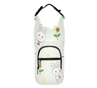 LI ZHI XIN Portabottiglie con cinghia, supporto per bottiglia d'acqua per zaino, accessori per bottiglie d'acqua, borsa termica per bottiglia d'acqua portatile, adatta a 1,134 g, motivo con coniglio e