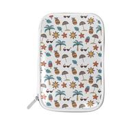 LI ZHI XIN Teenagers Studente Grande Astuccio Zip Colore Multifunzionale Moda Trucco Storage Bag Summer Ice Cream Ananas Occhiali da sole, Multicolore, Taglia unica, Organizer per borse