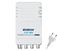 LIA 301 Amplificatore Antenna TV da interno UHF/VHF 5-20db Regolabile 98dBmV per