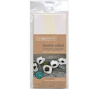 Lia Griffith LG11026 - Carta crespa double-face, colore: bianco e vaniglia, confezione da 2