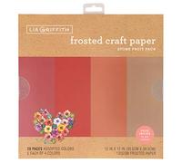 Lia Griffith Lia Craft Tessuto FRUT, Pietra Frutto-Rossi, 12 "x 12"