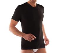 Liabel 1 Pezzo Maglia Uomo 02855 53 Mezza Manica Scollo A v Uomo in Cotone Termico Nero Taglia M