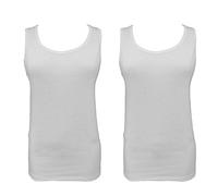 Liabel 2 Camiciola Donna Spalla Larga Puro Cotone Art. 04432/D116 (Bianco, 5)
