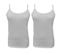 Liabel 2 Camiciola Donna Spalla Stretta Puro Cotone Art. 04432/D106 (Bianco, 4)