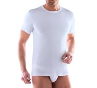 Liabel 2 Maglie Termiche Maglia 100% Caldo Cotone Interlock Nuova Uomo Thermocotton Soffice e Vaporosa Intima Bianche o Nere S-XXL (XXL, Bianco - Girocollo)