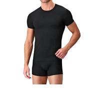 Liabel 3-6 Pezzi - Maglietta Intima Uomo Cotone BIELASTICO Girocollo - Maglia Elasticizzata - 03858 23 (XL, 3 Pezzi.Nero)
