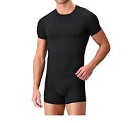Liabel 3-6 Pezzi - Maglietta Intima Uomo Cotone BIELASTICO Girocollo - Maglia Uomo Elasticizzata - 03858 23 (L, 3 Pezzi Nero)