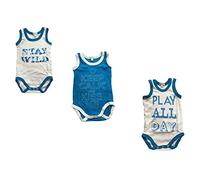 Liabel 3 Body Neonato Spalla Larga 100% Cotone Art.5832B/1857/21 Celeste (36 Mesi)