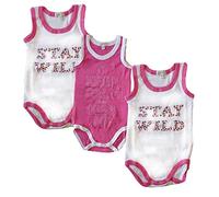 Liabel 3 Body Spalla Larga in Puro Cotone neonata Art. 5832B/T857 (24 Mesi, Rosa)