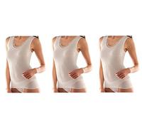 Liabel 3 Canotta Donna Lana e Cotone 5121/5016 Cotone sulla Pelle con Ricami Assortiti