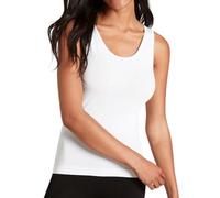 Liabel - 3 Canottiera Donna Seamless Elasticizzato Microfibra Spalla Larga e Stretta Canotta Intimo Cannottiere Eleganti Canotta Donna Intimo (L/XL, 3 Bianco Spalla Larga)