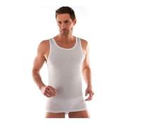 Liabel, 3 Canottiere Uomo in Puro Cotone 100% Supima, Modello Aria Colore Bianco. Taglia 52/XL
