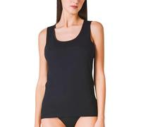 Liabel 3pz Canotta Donna 100% Cotone - vestibilità Perfetta, Comfort Ottimale - Canottiera Donna Cotone Ideale per Ogni Stagione (IT, Testo, L, Regular, Regular, Nero 3pz - Spalla Larga)