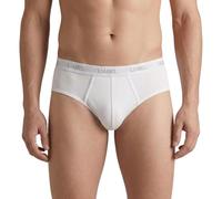 Liabel 4 Slip Uomo in Cotone Elasticizzato - Mutande da Uomo Bianche o Colorate con Elastico Esterno, Traspiranti ed Anallergiche - Limited Edition - (IT, Testo, XXL, Regular, Regular, Bianco)