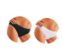 Liabel 5 Slip Donna Microfibra Seamless Made in Italy - Mutande Senza Cuciture (S-M, 3 Nero 2 Bianco)