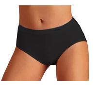 Liabel 5 Slip Vita Alta Donna Microfibra Mutande Seamless Made in Italy Senza Cuciture Elasticizzato Nero Bianco e Nudo (S/M, Nero)