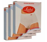 Liabel, 6 paia di culotte a vita alta in cotone elasticizzato art. L623