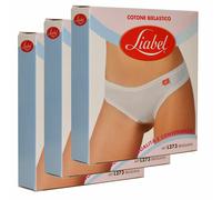 Liabel, 6 paia di slip brasiliana a vita bassa in cotone elasticizzato art. L273