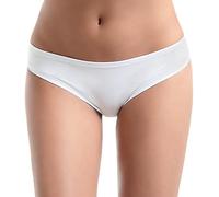 Liabel 6 Paia di Slip Brasiliana in Cotone Elasticizzato Modello L273. Bianco Taglia 2
