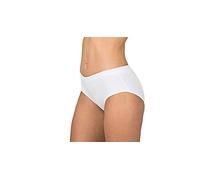 Liabel 6 Paia di Slip culotta Midi in Cotone Elasticizzato Modello L723. Bianco Taglia 5
