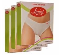 Liabel, 6 paia di slip donna Mini in cotone elasticizzato art. L523