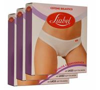 Liabel, 6 paia di slip donna Mini vita bassa in cotone elasticizzato art. L423