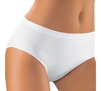 Liabel, 6 Paia di Slip Donna Modello Midi. Art T25 Bianco Taglia 4
