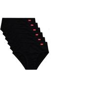 Liabel, 6 Paia di Slip Donna Modello Midi. Art T25 Nero Taglia 6