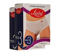 Liabel, 6 Paia di Slip Donna Modello Midi. Art. T25 SCOPRI LA Promo Multipack 12 Pezzi (12 Pezzi Bianco, XL)