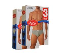 Liabel, 6 paia di slip in cotone elasticizzato per un confort eccezionale.
