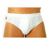 Liabel, 6 Paia di Slip Uomo in 100% Cotone. Colore Bianco, Misura 5