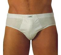Liabel, 6 Paia di Slip Uomo in Puro Cotone Filo di Scozia. Colore Bianco, Misura 10