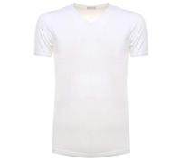 Liabel, 6 Paia di Tshirt Collo a V in Cotone Elasticizzato e vestibilità Aderente. Bianco 3/46/S