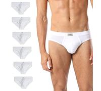 Liabel ® 6 Slip Uomo Cotone Mutande Uomo Bianche Colorate Intimo Uomo LS024 (6 Slip Bianchi, XXXL)