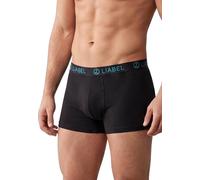 Liabel Boxer Uomo in Cotone Bielastico, 94% Cotone 6% Elastan, Traspirante, Confezione da 6, Taglie S-XXL, Colori Assortiti e Nero (IT, Testo, M, Regular, Regular, 6 Assortiti JM19)