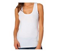 Liabel Canotta Intima Spalla Larga Elasticizzata 3-6 Pezzi, Canottiera Intima Donna in Cotone Elasticizzato, Top Donna Spalla Larga (SL 3 Pezzi Bianco, S)