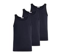 Liabel Canotta Intima Uomo in Cotone Bielastico, Maglia Intima Elasticizzata, Cotone Traspirante Certificato Oeko-Tex (XL, 3 Pezzi Blu)