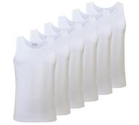 Liabel Canotta Uomo 100% Cotone, Art. 4428 Pacco da 6, Bianco XXL