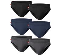 Liabel Confezione da 6 Slip Uomo Cotone 100% Set Mutande Uomo Cotone Bianche e Colorate Intimo Uomo Ragazzo Underwear