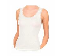 Liabel Lana Seta Offerta 2-3 Pezzi Canotta Intima Spalla Larga 85% Lana 15% Seta Canottiera Intima Donna Top Donna Spalla Larga Maglia Intima Donna 16 (3 Pezzi Nero, XS)