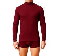 Liabel Lupetto Uomo, Maglia Termica a Collo Alto in Cotone, Manica Lunga, Disponibile in Blu/Nero/Grigio/Bianco, Taglie S-XXL (IT, Testo, S, Regular, Regular, Bordeaux)