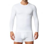 Liabel Maglia Caldo Cotone Uomo Manica Lunga - Maglietta Intima in 100% Cotone Felpato Interlock - Sottogiacca Bianco o Nero - T-Shirt Termica Invernale -