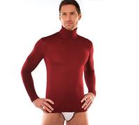 Liabel Maglia Dolcevita Uomo Collo risvoltabile Manica Lunga, Misto Lana (50%) - Blu, XXL-7